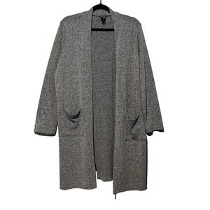 Clara Sun Woo‎ Women's Open Front Gray With Pockets Cardigan Size M